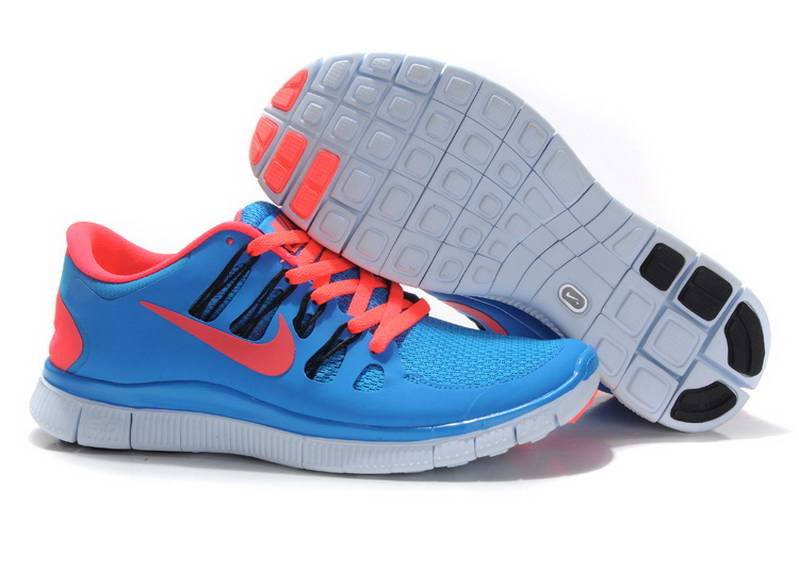 Nike Free Run 5.0 V2 Mens And Womens Running Shoes New Breathable Blue Red